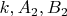 $k, A_2, B_2$