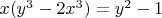 $x(y^3-2x^3)=y^2-1$