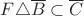 $F\triangle\overline{B}\subset\overline{C}$