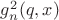 $g_n^2(q, x)$