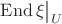 $\operatorname{End}\xi\big|_U$