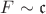 $F \sim \mathfrak {c}$