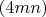 $(4mn)$