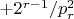 $+2^{r-1}/p^2_r$