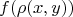 \[f(\rho (x,y))\]