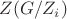 $Z(G/Z_i)$