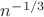 $n^{-1/3}$