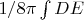 $1/8\pi\int DE$