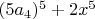 $(5 a_4)^5+2 x^5$