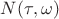 $N(\tau,\omega)$
