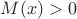$M{(x)}>0$ $M{(x)}>0$