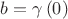 $b = \gamma \left(0 \right)$