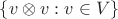 $\{v\otimes v : v\in V\}$