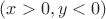 $(x>0,y<0)$ $(x>0,y<0)$