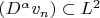 $(D^{\alpha}v_n)\subset L^2$