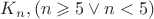 $K_n, (n \geqslant 5 \lor 
n<5)$