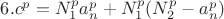 $6.  c^p = N_1^p a_n^p + N_1^p (N_2^p  - a_n^p)$