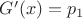 $G'(x)=p_1$