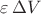 $\varepsilon\,\Delta V$