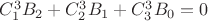 $C_1^3B_2+C^3_2B_1+C_3^3B_0=0$