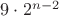 $9\cdot2^{n-2}$