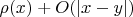 $\rho(x)+ O(|x-y|)$