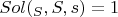 $Sol(\Antisol_S, S, s) = 1$