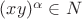 $(xy)^\alpha \in N$