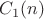$C_1(n)$ $C_1(n)$