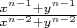 $\frac{x^{n-1}+y^{n-1}}{x^{n-2}+y^{n-2}}$