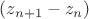 $(z_{n+1}-z_n)$