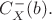 $C_X^- (b).$