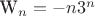 W_n = -n 3^n