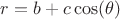 $r=b+c\cos(\theta)$