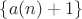 $\left\lbrace a(n)+1\right\rbrace$