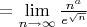 $= \lim\limits_{n \to \infty} {\frac{n^a}{e^{\sqrt{n}}}}$