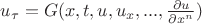$u_{\tau}=G(x,t,u,u_x,...,\frac{\partial u}{\partial x^n})$ $u_{\tau}=G(x,t,u,u_x,...,\frac{\partial u}{\partial x^n})$