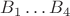 $B_1\ldots B_4$