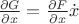 $\frac {\partial G}{\partial x} =\frac { \partial F}{ \partial x }\dot x$