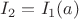 $I_2 = I_1(a)$