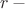 $r\,-$