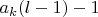 $a_k(l-1)-1$