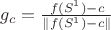 $g_c=\frac{f(S^1)-c}{\left\lVert f(S^1)-c\right\rVert}$ $g_c=\frac{f(S^1)-c}{\left\lVert f(S^1)-c\right\rVert}$