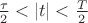 $\frac{\tau}{2}<|t|<\frac T 2$