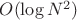$O(\log N^2)$