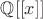 $\mathbb Q[[x]]$