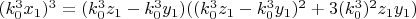 $(k_0^3x_1)^3=(k_0^3z_1-k_0^3y_1)(( k_0^3z_1-k_0^3y_1)^2+3(k_0^3)^2z_1y_1)$