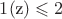 $1\leqslantRe($z$)\leqslant2$