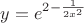 $y=e^{2-\frac1{2x^2}}$