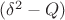 $(\delta^2 - Q)$